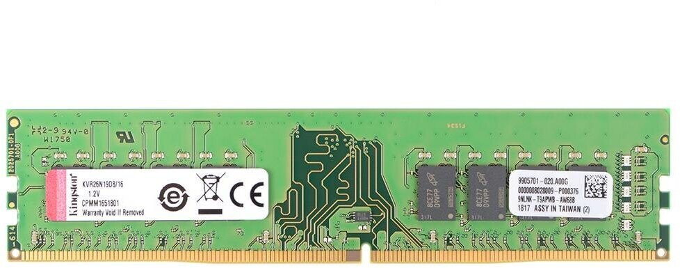 Оперативная память Kingston Valueram DDR4 - 1x 16ГБ 2666МГц, DIMM, Ret - фото №9