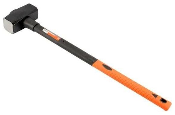 фото Кувалда автодело 4 кг кованая с длинной фиберглассовой ручкой