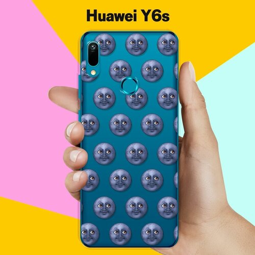Силиконовый чехол Луна на Huawei Y6s силиконовый чехол на huawei y6s корги для хуавей у6с