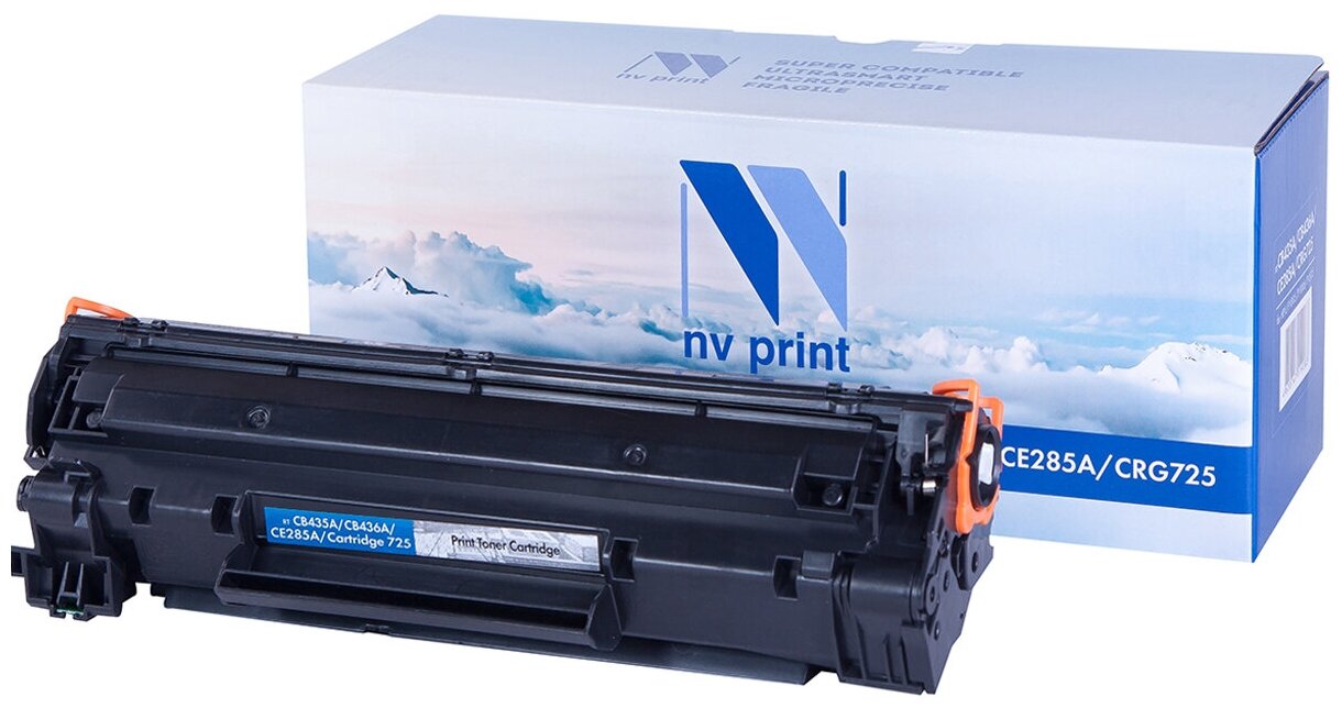 Картридж NV Print NV-CB435A/436A/285/725, черный, 2000 страниц, совместимый для LJ P1005/P1006/M1120/M1120n/P1505/P1505n/M1522n/M1522nf/P1102/P1102W/M1132/M1212/M1212nf/M1214nfh/M1217nfw, LBP6000/LBP6000B