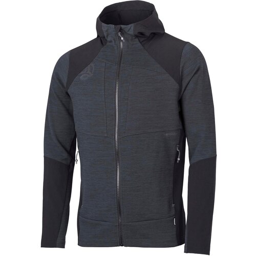 Туристическая куртка TERNUA Tilek Hood Jkt M, средней длины, силуэт прилегающий, карманы, несъемный капюшон, быстросохнущая, воздухопроницаемая, размер M, серый