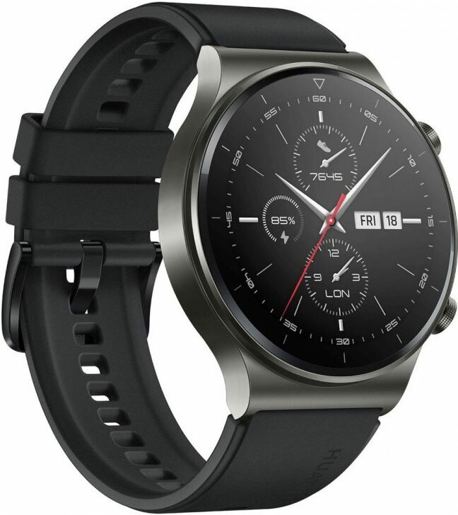 Смарт-часы HUAWEI Watch GT 2 Pro Vidar-B19S, 1.39", черный / черный [55025736] - фото №5