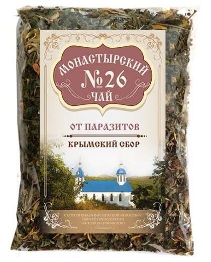Чай травяной Крымский чай Монастырский № 26 От паразитов