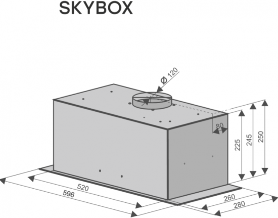 Вытяжка Konigin Skybox Black Glass 60 - фотография № 13