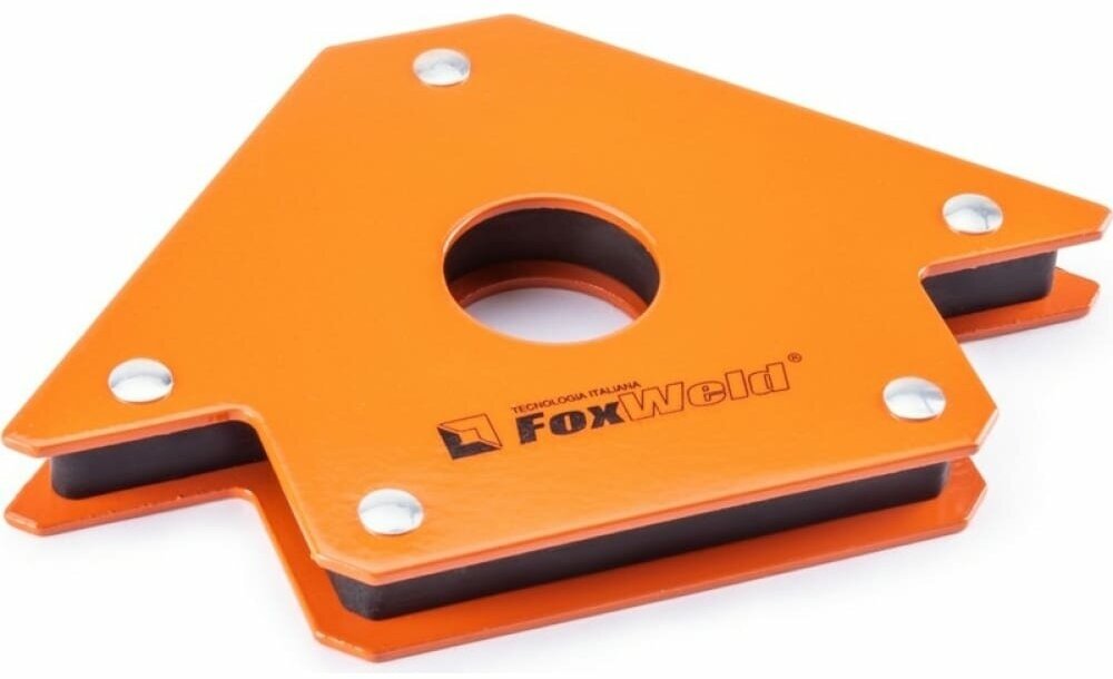 Магнитный угольник FoxWeld FIX-4 оранжевый