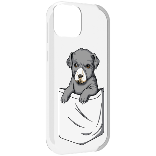 Чехол MyPads собачка в кармане для UleFone Note 6 / Note 6T / Note 6P задняя-панель-накладка-бампер чехол mypads собачка с розочкой для ulefone note 6 note 6t note 6p задняя панель накладка бампер