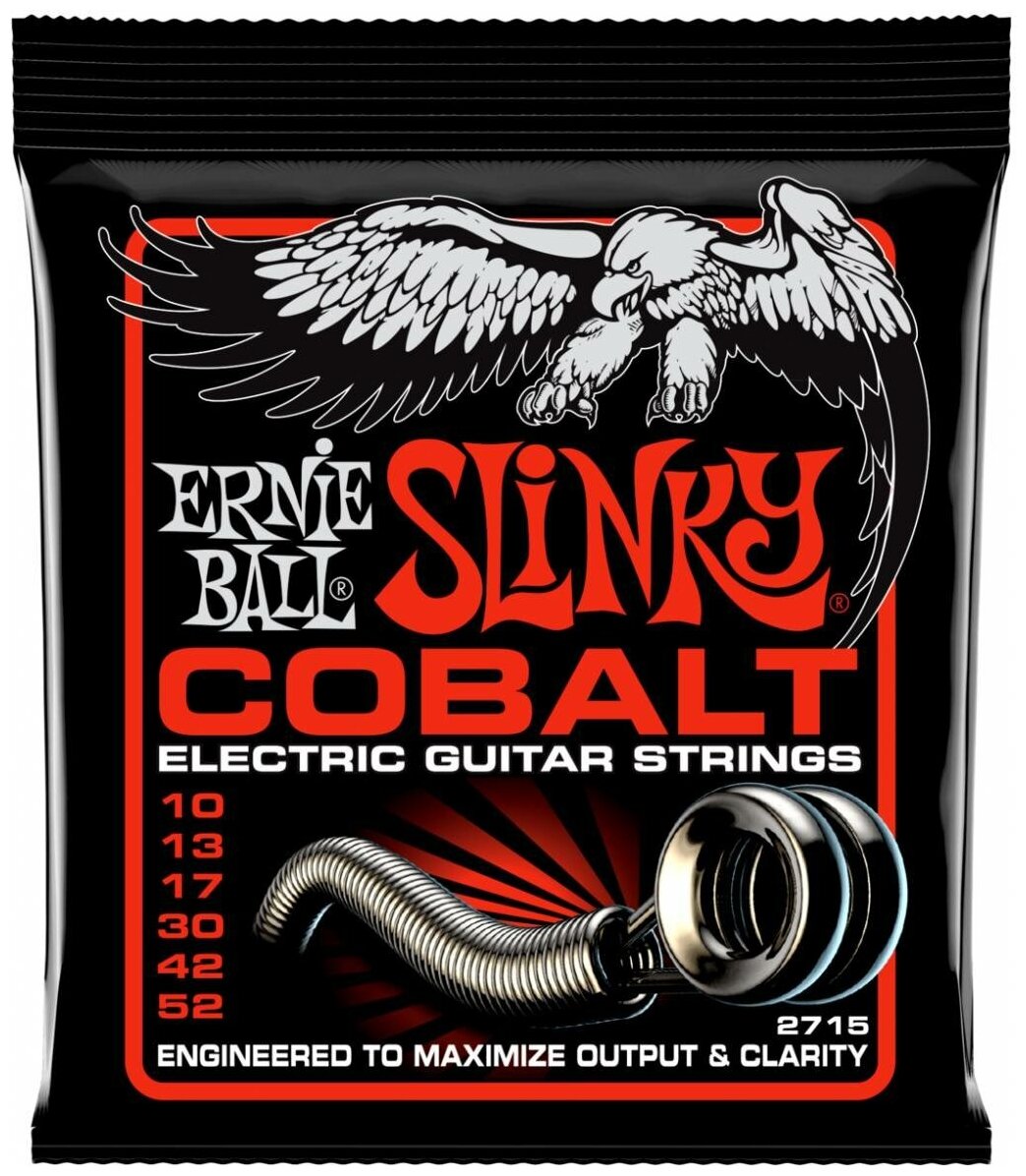 ERNIE BALL 2715 Cobalt Slinky Skinny Top Heavy Bottom 10-52 - Струны для электрогитары