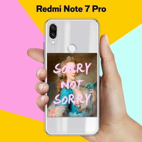 Силиконовый чехол Sorry на Xiaomi Redmi Note 7 Pro силиконовый чехол на redmi note 12 pro редми нот 12 про i’m so sorry прозрачный
