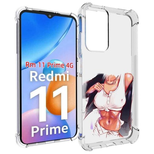 Чехол MyPads красивая-стройная-модель для Xiaomi Redmi 11 Prime 4G задняя-панель-накладка-бампер