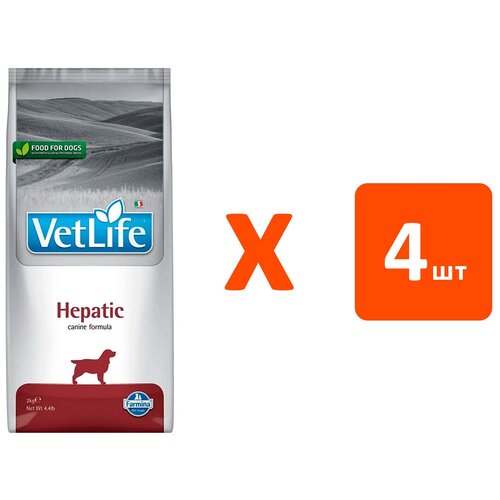 FARMINA VET LIFE CANIN HEPATIC для взрослых собак при заболеваниях печени (2 кг х 4 шт)