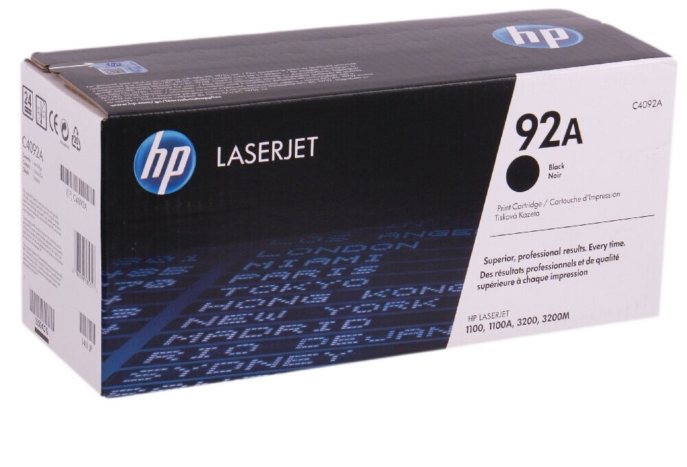 HP C4092A (92A) картридж черный (2500 стр.)