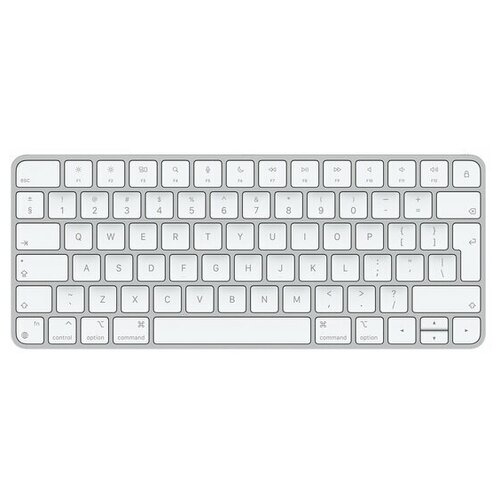 Игровая беспроводная клавиатура Apple Magic Keyboard 2021 (MK2A) белый/серебристый, английская for magic keyboard arabic keyboard cover xskn blue soft silicone arabic keyboard protective film skin for apple magic keyboard