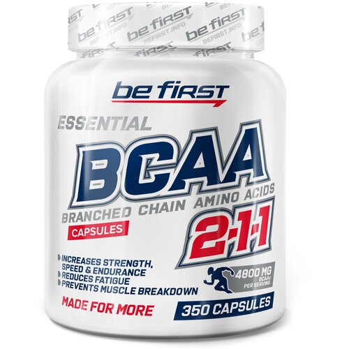 Аминокислота Be First Capsules, без вкуса bcaa capsules sponser