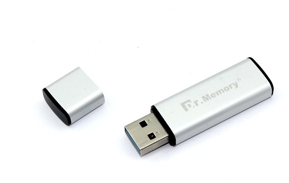 Флешка USB Dr. Memory 009 4GB, USB 3.0, серебристый