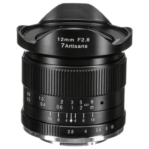 Объектив 7Artisans 12mm F28 X Mount Чёрный A603B 1066000₽