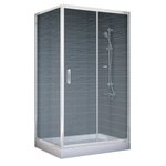 душевой уголок Vegas Glass Душевой уголок Vegas Glass ZP+ZPV 120*100 08 01 профиль глянцевый хром, стекло прозрачное - изображение