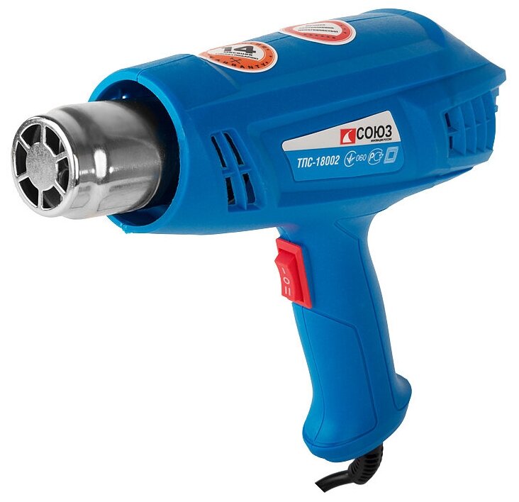 ТПС 18002 Фен технический Союз  1800 Вт  2 ступени  2 насадки