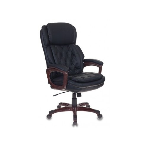 Компьютерное кресло Бюрократ T-9918 для руководителя, обивка: искусственная кожа, цвет: черный