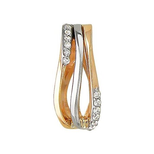 фото Эстет подвеска с бриллиантами из комбинированного золота 01п667829