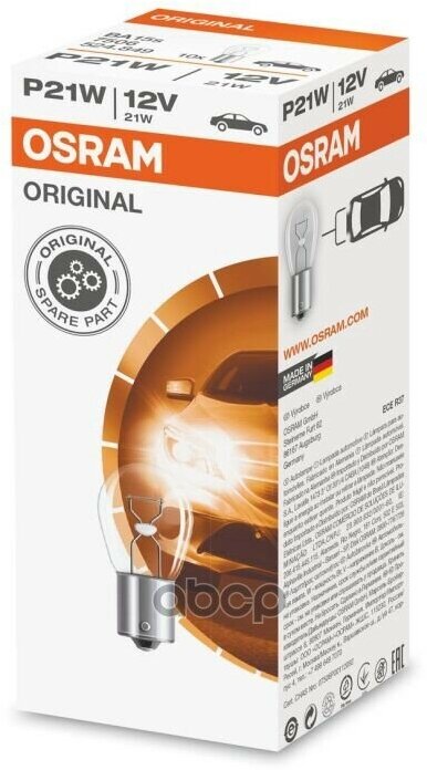 Лампа Дополнительного Освещения 12V 21W P21w Osram арт. 7506