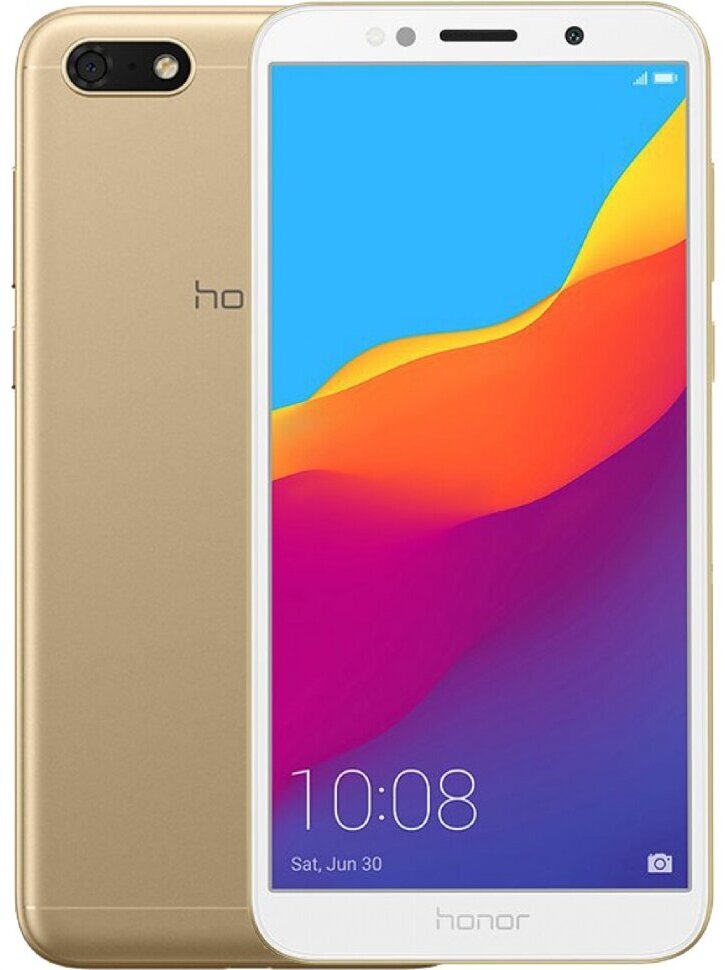 Смартфон HONOR 7S 1/16 ГБ, Dual nano SIM, золотой