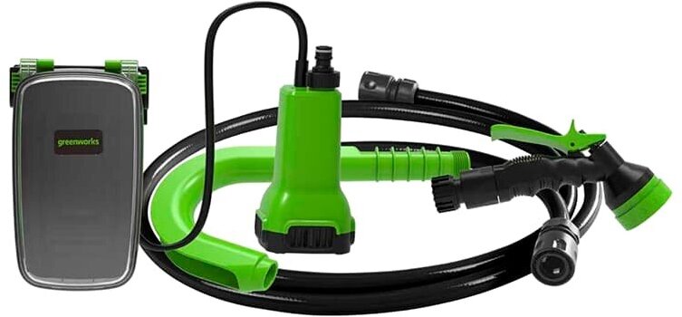 Насос аккумуляторный для полива из бочки Greenworks G24SWP, поток воды до 1800 л/ч, без АКБ и ЗУ 3401007
