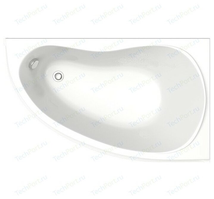 Акриловая ванна BAS Алегра 150x90 правая, с каркасом, без гидромассажа (В 00002)