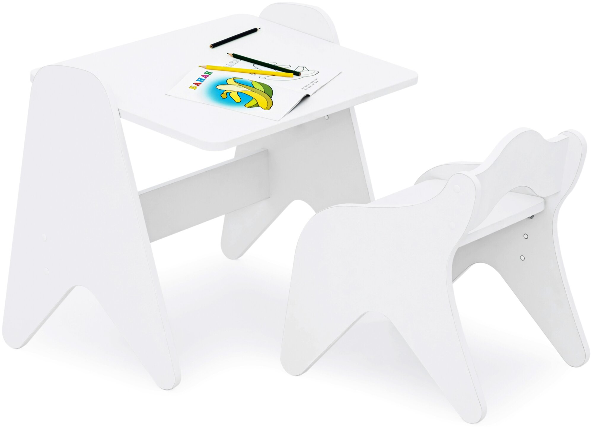 Стол и стул растущий детский набор / комплект детской мебели регулируемый столик и стульчик "Momal" / для творчества и занятий - фотография № 8