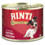 Влажный корм для собак Rinti Gold Голд, утиные сердечки 185 г - изображение