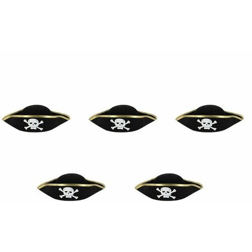 Шляпа пиратская детская "Пират" (Набор 5 шт.)
