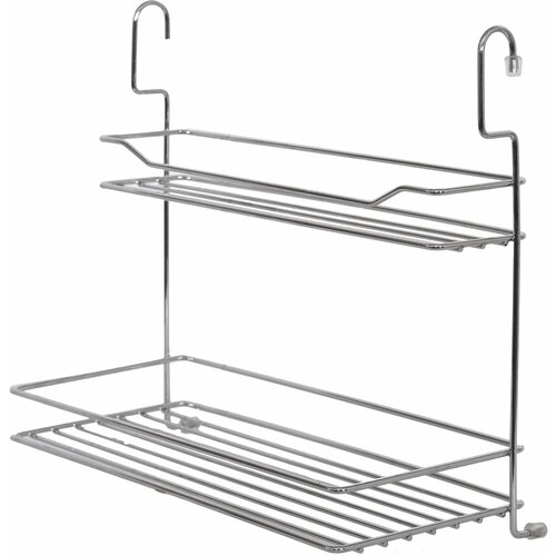 Полка двухъярусная универсальная Delinia 30x145x34 см сталь цвет хром 1866₽