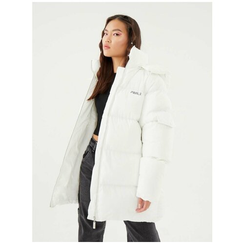Куртка FEELZ, размер XS, белый женский пуховик на молнии теплый хлопковый пуховик без рукавов с карманами блестящий жилет уличная одежда зима 2021
