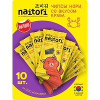 Чипсы нори Naitori со вкусом Краба 10 шт х 3 г