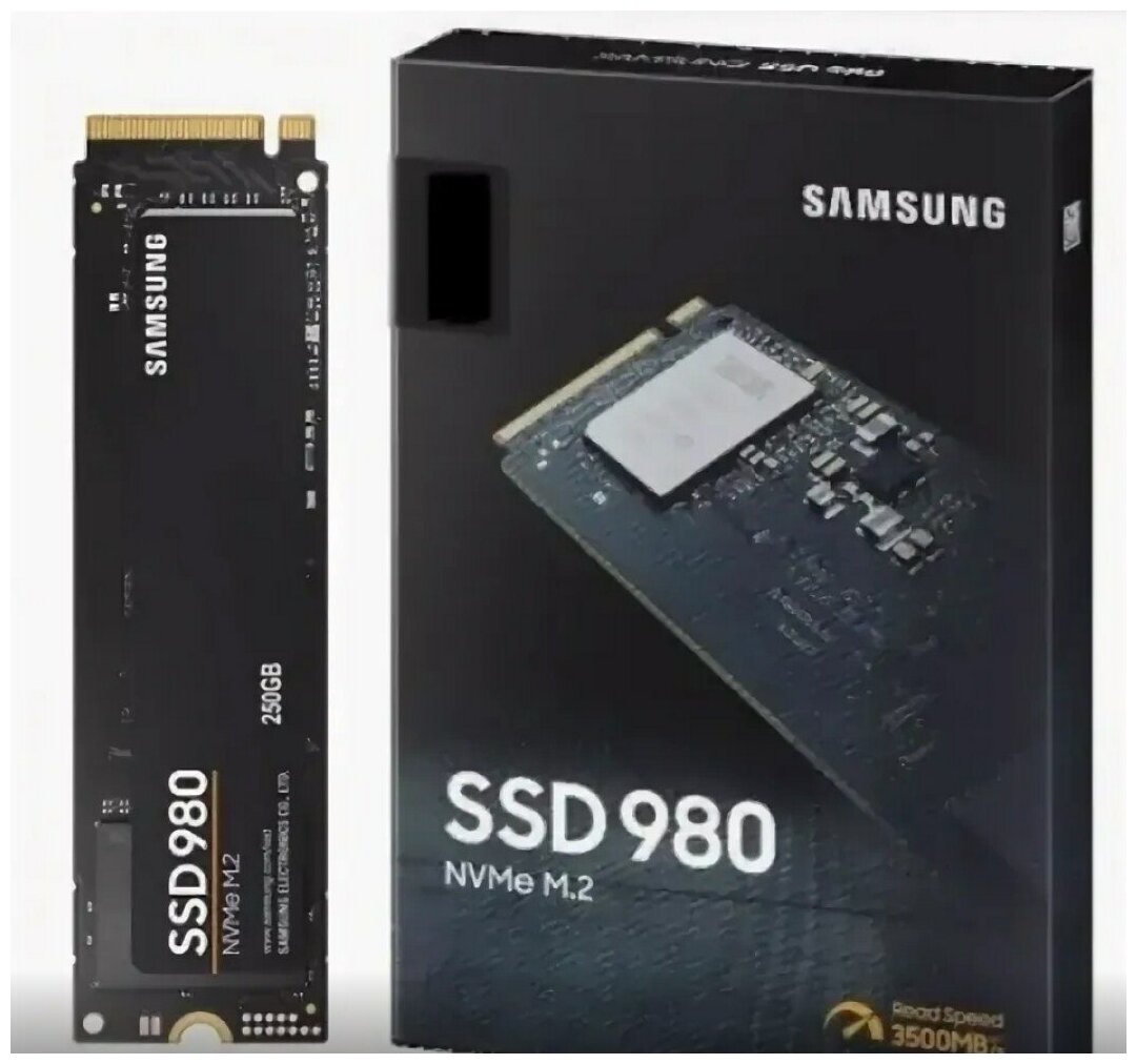 SSD накопитель Samsung 980 M.2 2280 250 ГБ (MZ-V8V250BW)