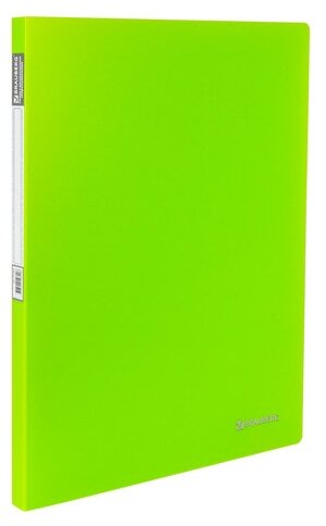 Папка с металлическим скоросшивателем + карман "Neon" зеленая (227464) - фото №1
