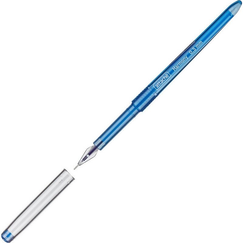 Ручка гелевая Attache Harmony, цвет чернил-синий, 5 шт