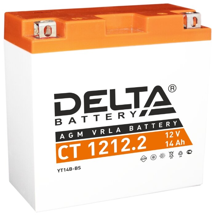 Мото аккумулятор DELTA CT 1212.2