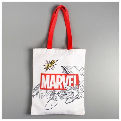 Сумка шоппер Marvel Marvel, белый, красный