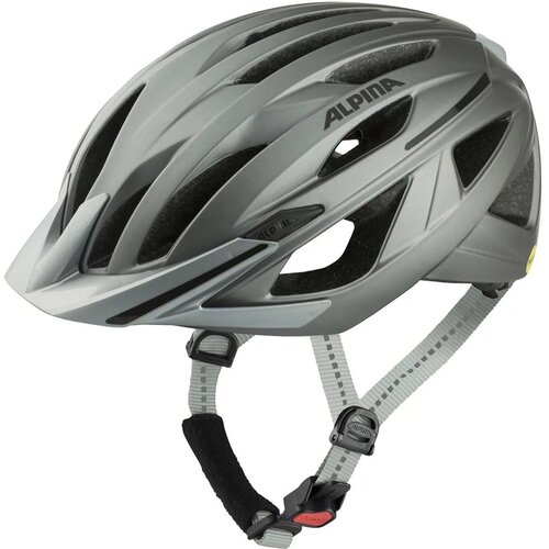 шлем защитный alpina banff mips 2023 2024 51 55 white matt Шлем защитный ALPINA, Gent Mips, 55, dark/silver matt