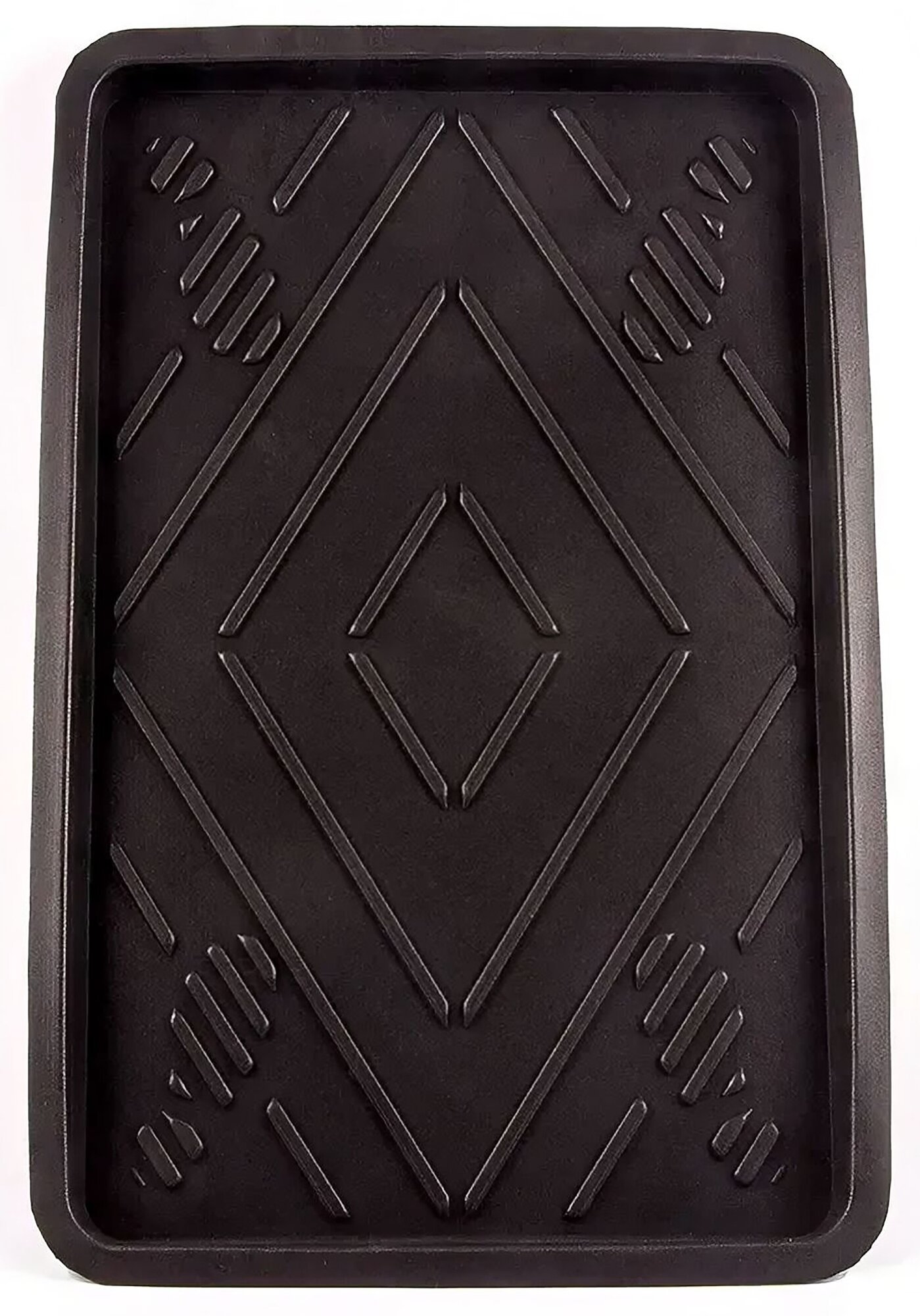 Коврик придверный 635x354 см цвет черный - легко моется подходит для хранения любого типа обуви.