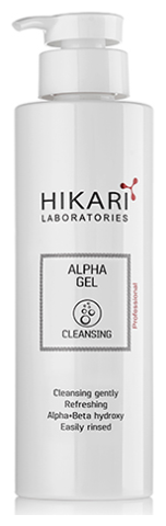 Очищающий гель "сияние кожи" Alpha Gel (проф) - HIKARI Laboratories