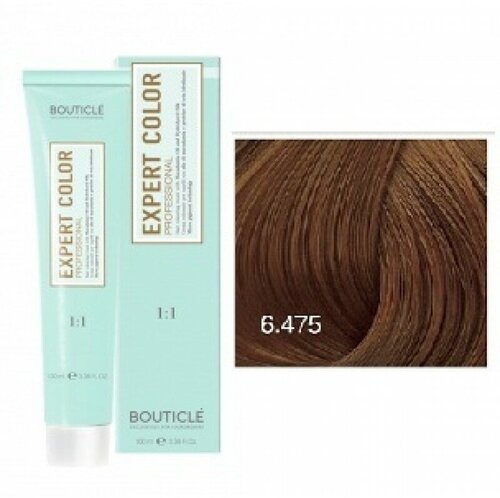 Bouticle Expert Color крем-краска для волос, 6.475 темно-русый медно-махагоновый, 100 мл