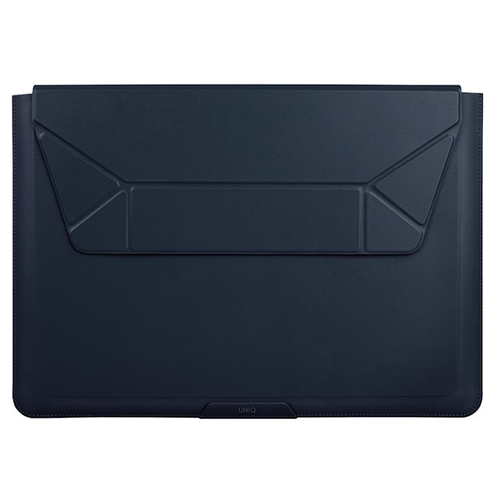 защитный чехол uniq bergen nylon для macbook pro 14 и pro 13 olive green Кожаный чехол Uniq Oslo с подставкой для MacBook Pro 14 (OSLO(14)-BLUE), синий