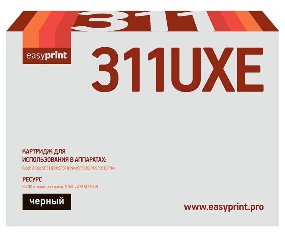 Картридж лазерный Easyprint LR-SP311UXE (SP311UXE/821242) для Ricoh, цвет черный