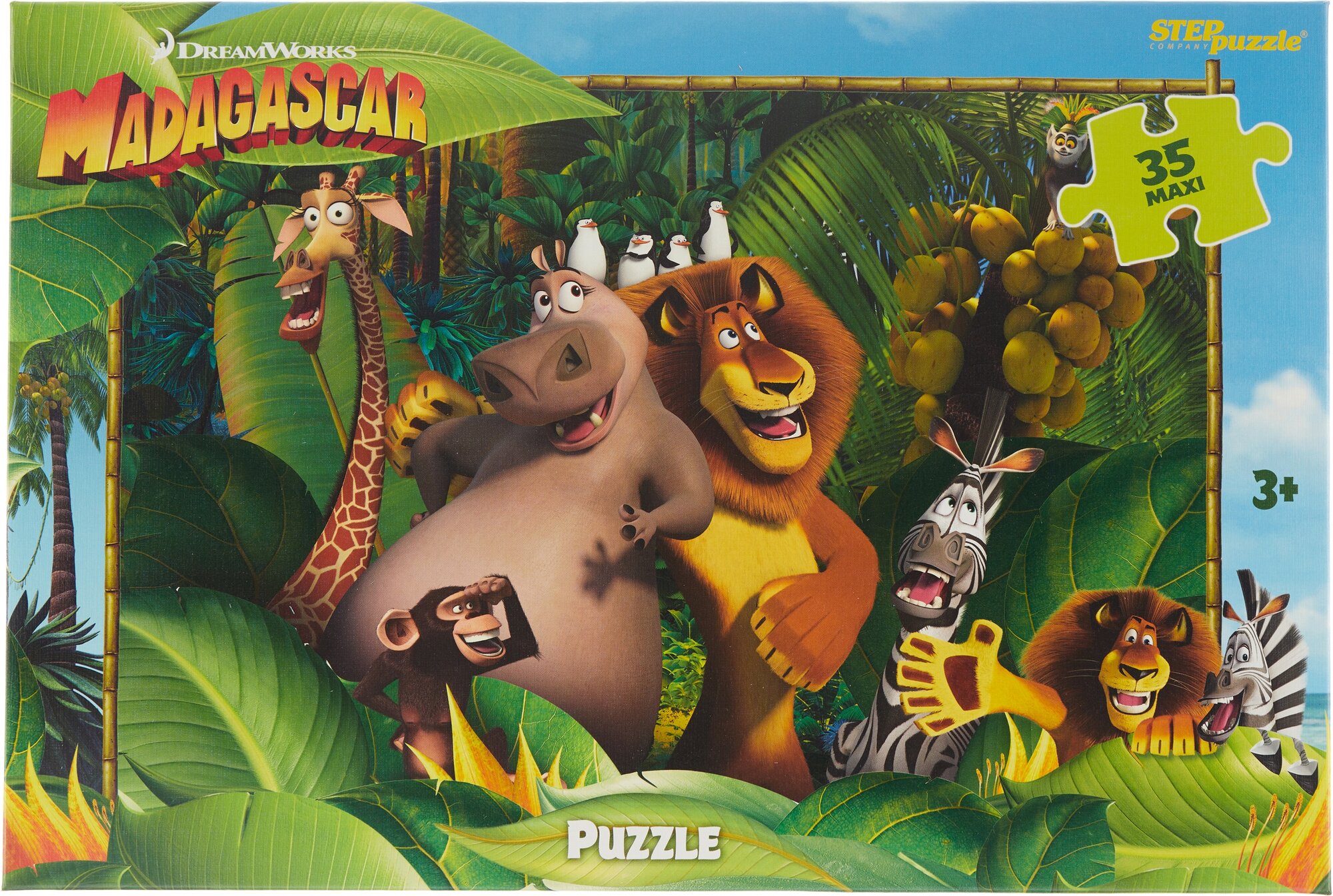 Step puzzle Мадагаскар 3 91244, 35 дет., разноцветный