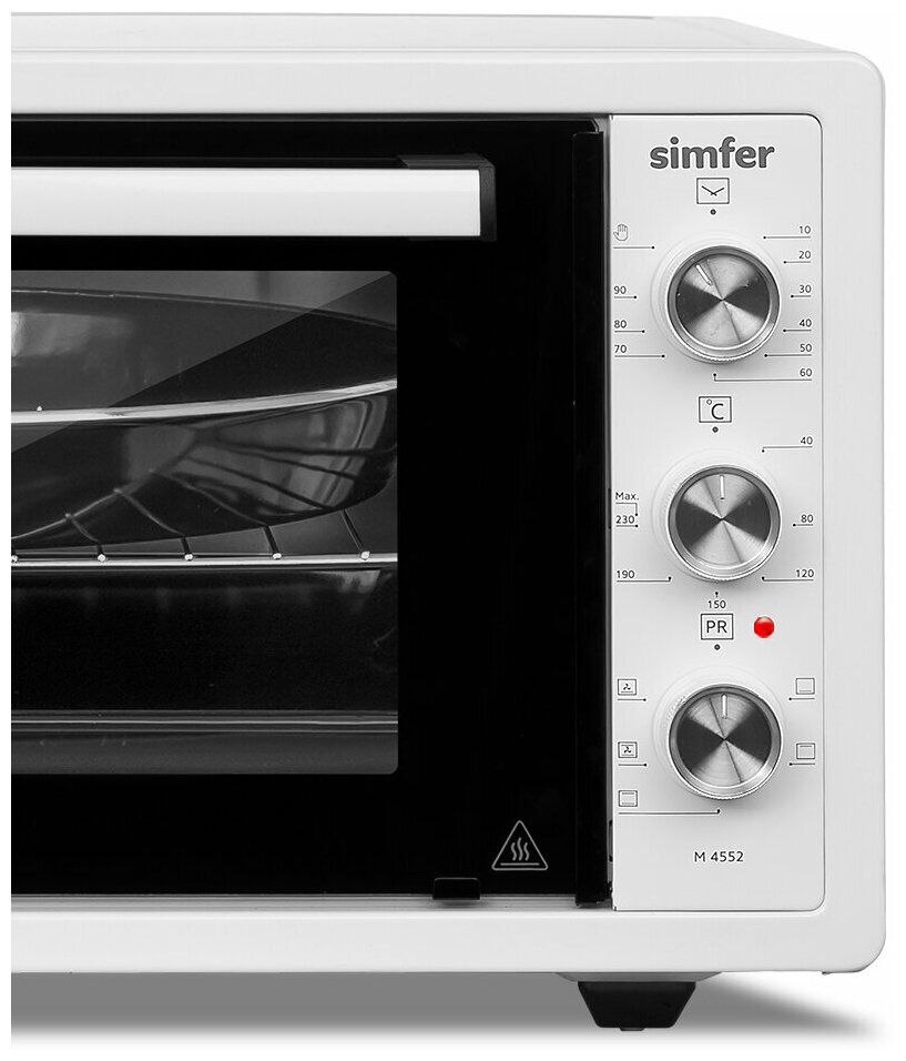Мини-печь Simfer M4552 серия Albeni Plus Comfort, 5 режимов работы, конвекция - фото №4