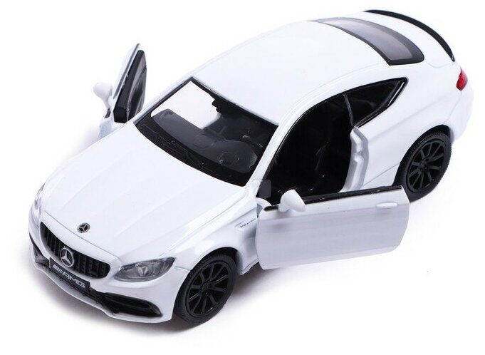 Машина инерционная Автоград Mercedes-AMG C63 S Coupe, 1:32, открываются двери, белый 554987