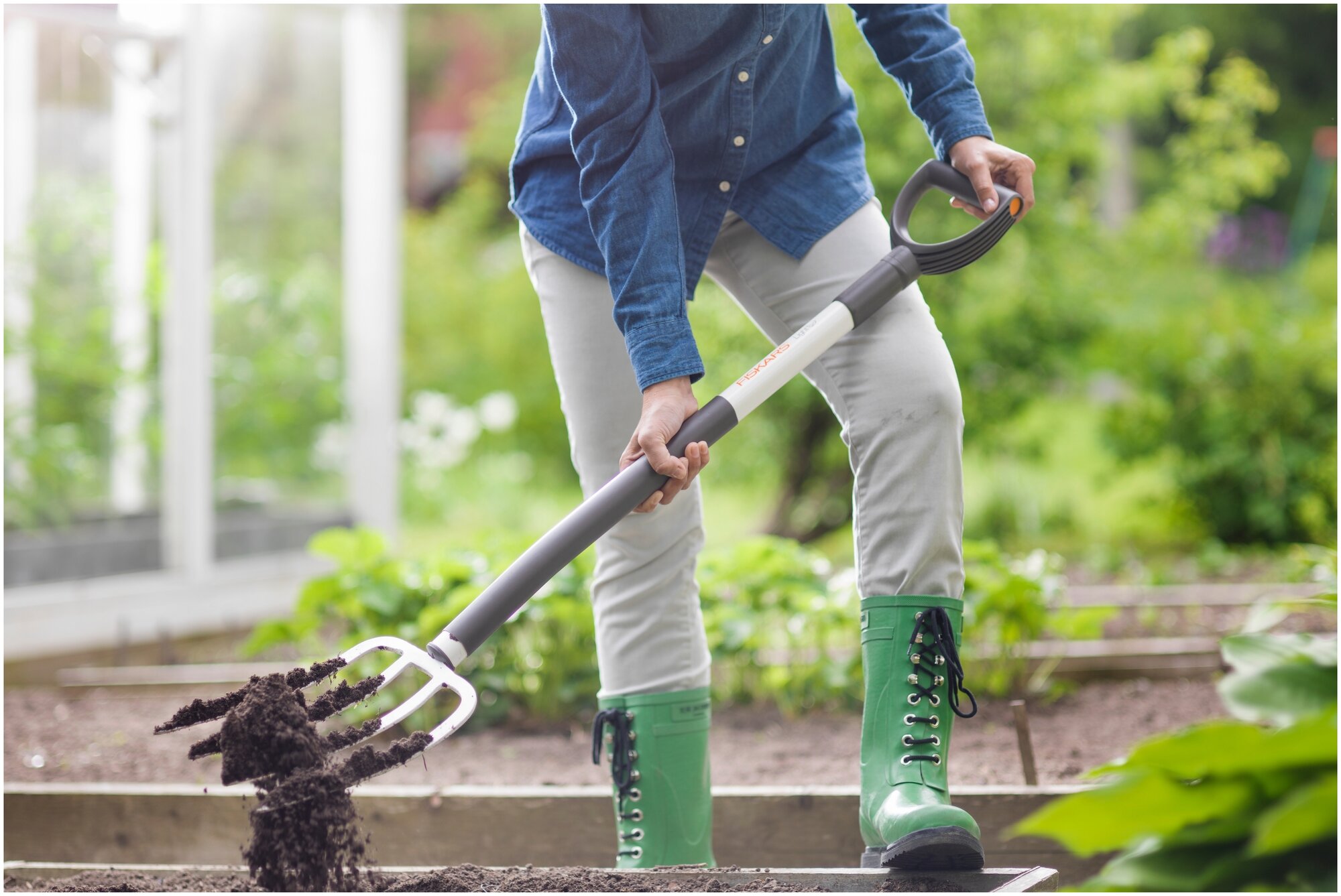 Вилы садовые Fiskars Solid 113см (1019603) - фото №10