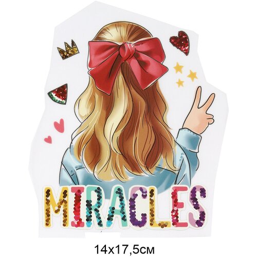 Термотрансфер арт. TBY.1270 Miracles 14х17,5см, уп.10шт термотрансфер tby 1270 miracles 14х17 5см уп 10шт