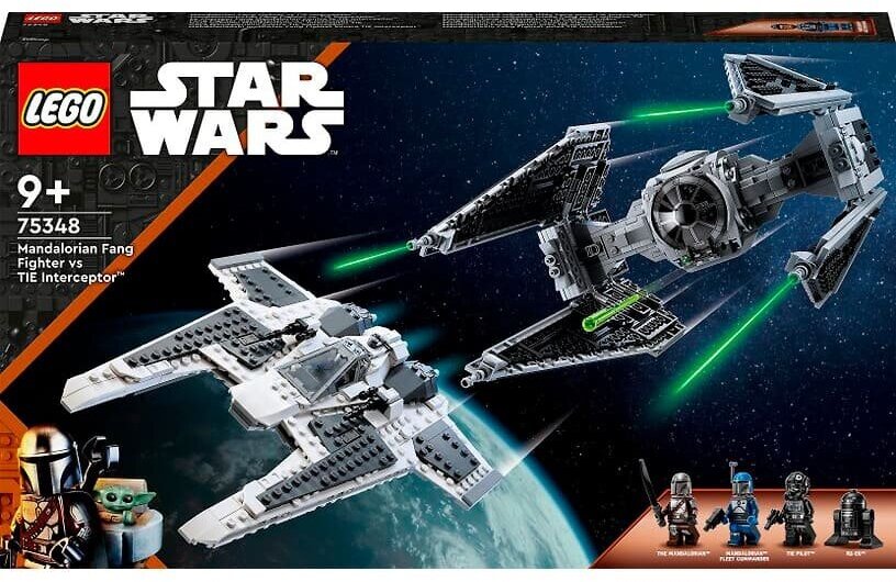 Конструктор LEGO Star Wars, Mandalorian Fang Fighter vs. TIE Interceptor 75348